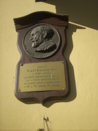 Pamětní deska Karla Klostermanna v Kašperských Horách