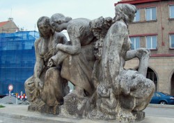 Alegorická skupina pro fontánu  v Mělníku